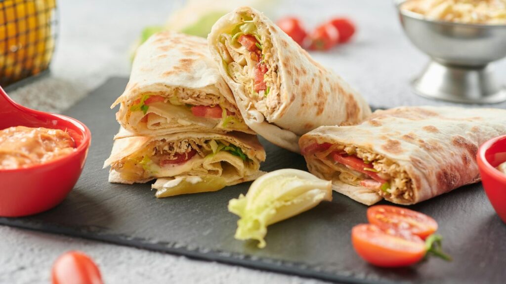 Chicken Caesar Salad Wrap