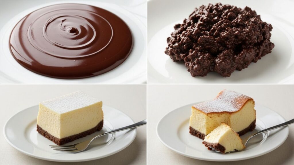 Smooth vs Grainy Chocolate in Peanut Butter Cup Strain Desserts