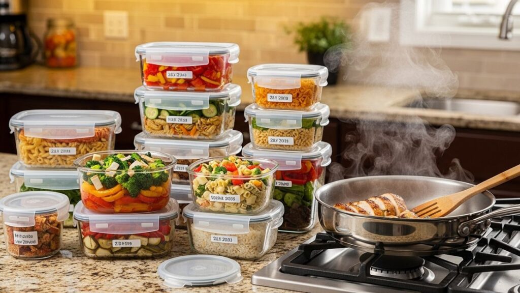 Chinese food storage containers reheating pan